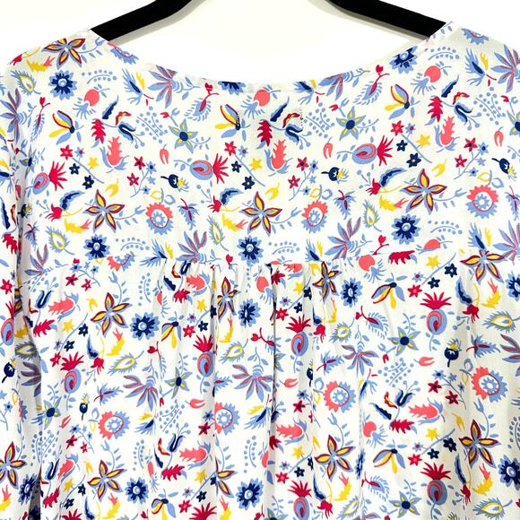 GAP Floral Long Sleeve Blouse Top Large NWT - Picture 10 of 11